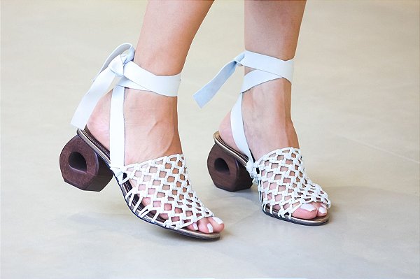Sandália Tramada Off-White