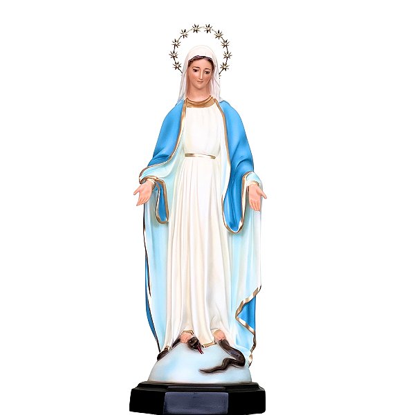 Imagem Nossa Senhora das Graças 65cm c/ Auréola Folheada | Resina