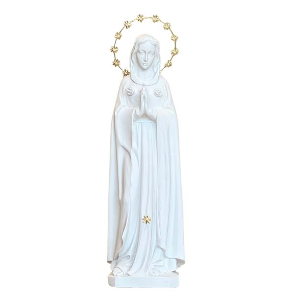 Imagem Nossa Senhora Rosa Mística 67cm | Pó de Mármore