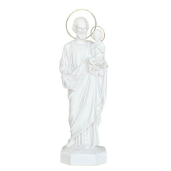Imagem São José 43cm Área Externa C/ Aro | Pó de Mármore