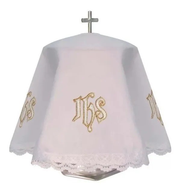 Véu Para Missa Âmbula Ou Cibório Jhs Bordado M
