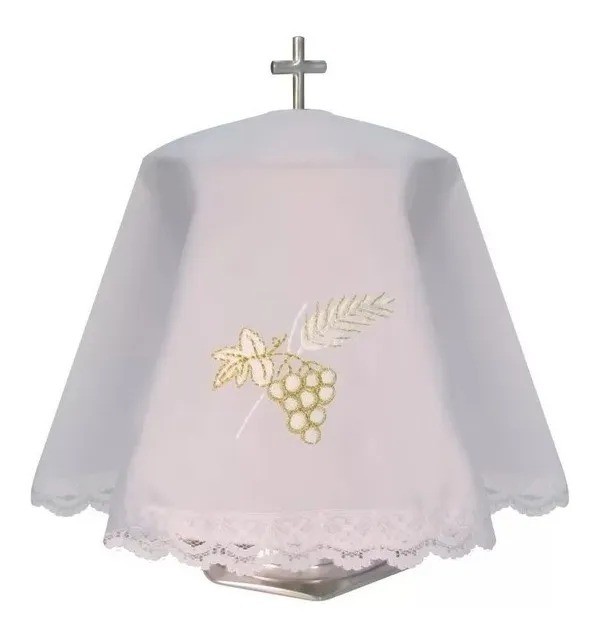 Véu Para Missa Âmbula Ou Cibório Eucaristia Bordada M