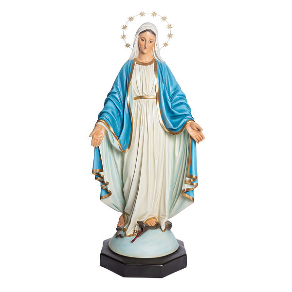 Imagem Nossa Senhora das Graças 130cm c/ Olhos de Vidro | Resina