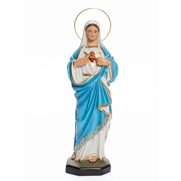 Imagem Imaculado Coração de Maria 31cm | Resina