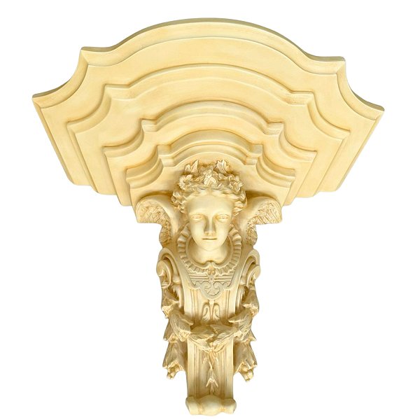 Suporte P/ Imagem Parede Peanha Resina 60cm | Marfim