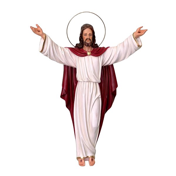 Imagem Jesus Cristo Ressuscitado 50cm | Resina