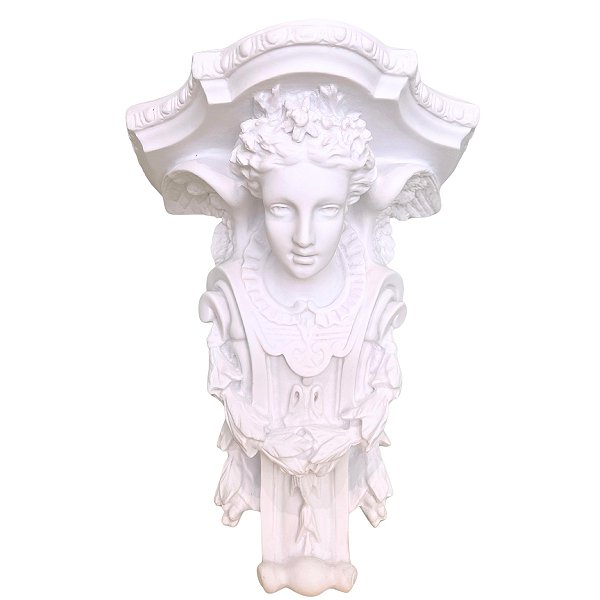 Suporte P/ Imagem Parede Peanha Anjo 30cm Pó de Mármore