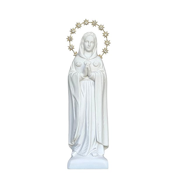 Imagem Nossa Senhora da Rosa Mística 20cm | Pó de Mármore