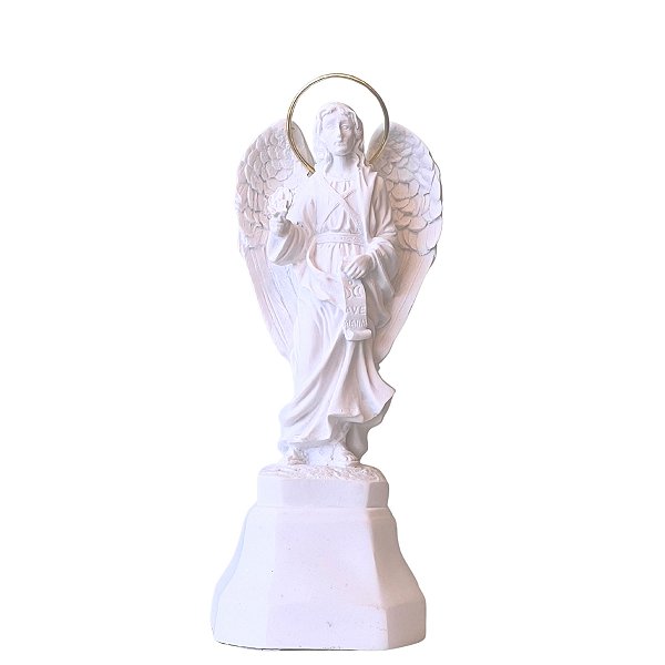 Imagem São Gabriel Arcanjo 20cm C/ Aro Folheado | Pó de Mármore