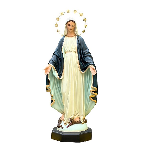 Imagem Nossa Senhora das Graças 82cm C/ Olhos de Vidro | Resina
