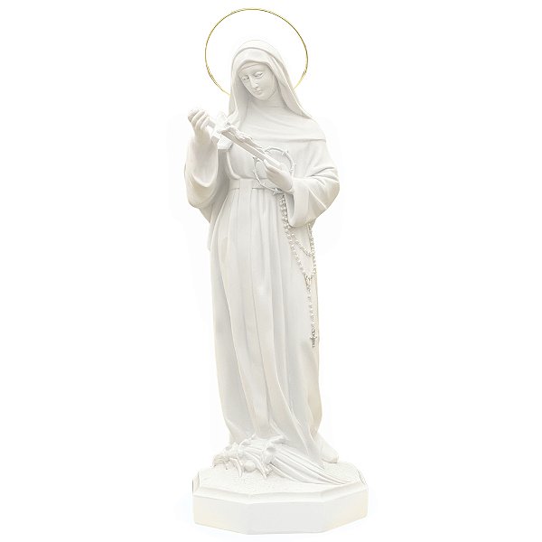 Imagem Santa Rita de Cássia 60cm Área Externa C/ Aro | Pó de Mármore