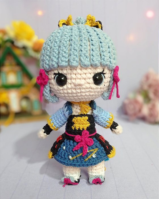 Amigurumi Ayaka Kamisato Genshin Impact SOB ENCOMENDA