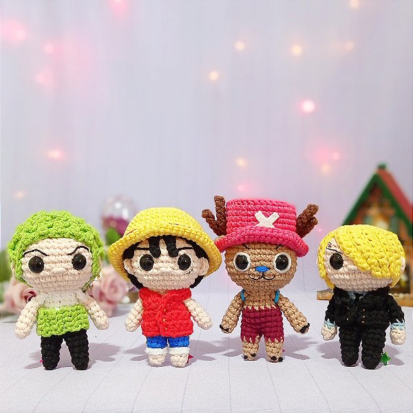 Amigurumi One Piece - personagens à escolha SOB ENCOMENDA