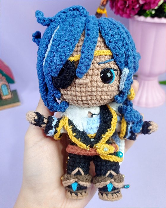 Amigurumi Kaeya Genshin Impact SOB ENCOMENDA