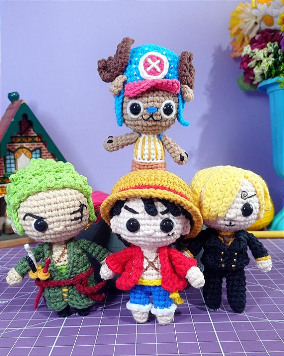 Amigurumi One Piece Time Skip Personagens à escolha Bonecos de Crochê SOB ENCOMENDA