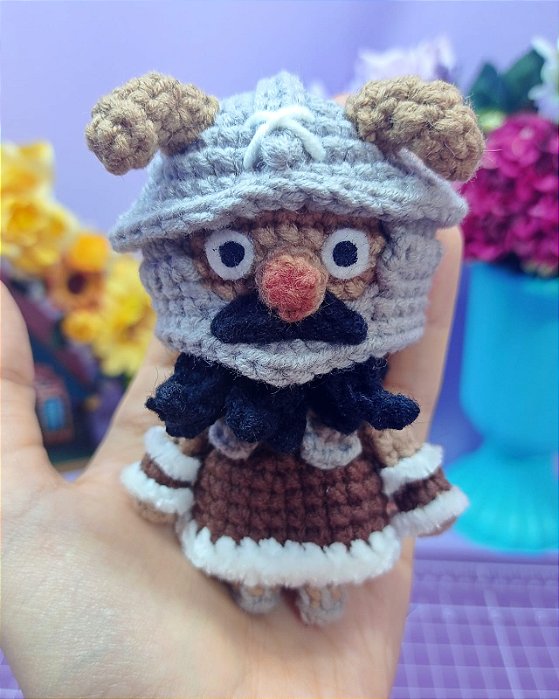 Amigurumi Senshi Dungeon Meshi Boneco de Crochê PRONTA ENTREGA