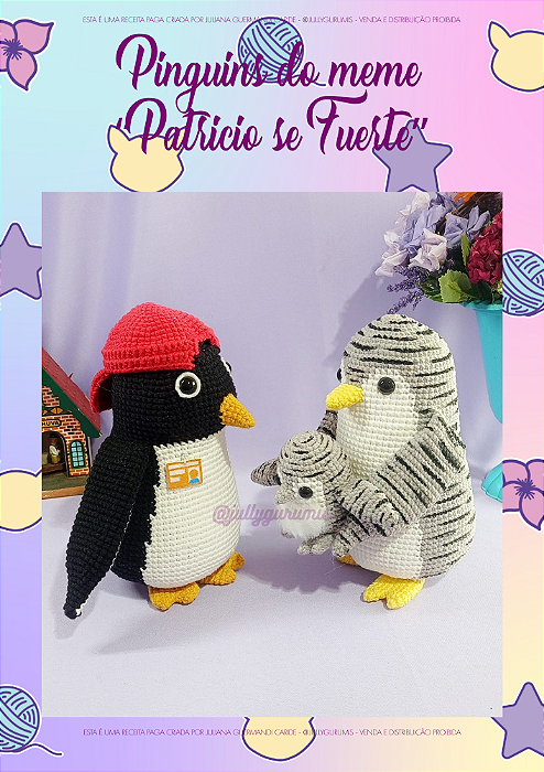 Receita Amigurumi "Patrício, se fuerte!"