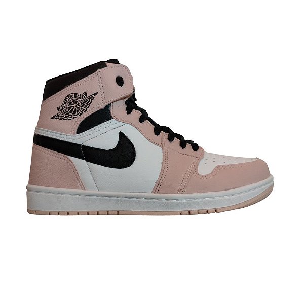 Bota Nike Air Jordan Branco Preto com Vermelho – Estilos Shoes