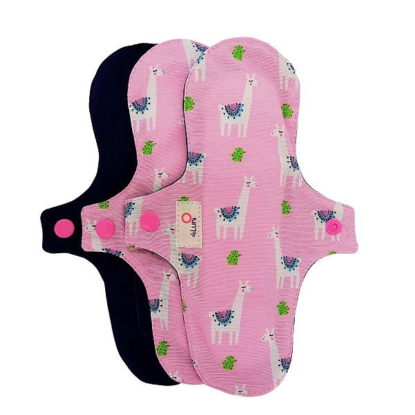 Kit 3 Absorventes Ecológicos + Necessarie