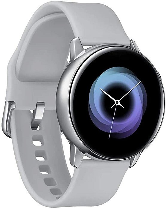 Relógio Samsung Galaxy Watch Active SMR500N Prata (rev) - LiquidaE - Maior  rede de OUTLET em eletros do Brasil