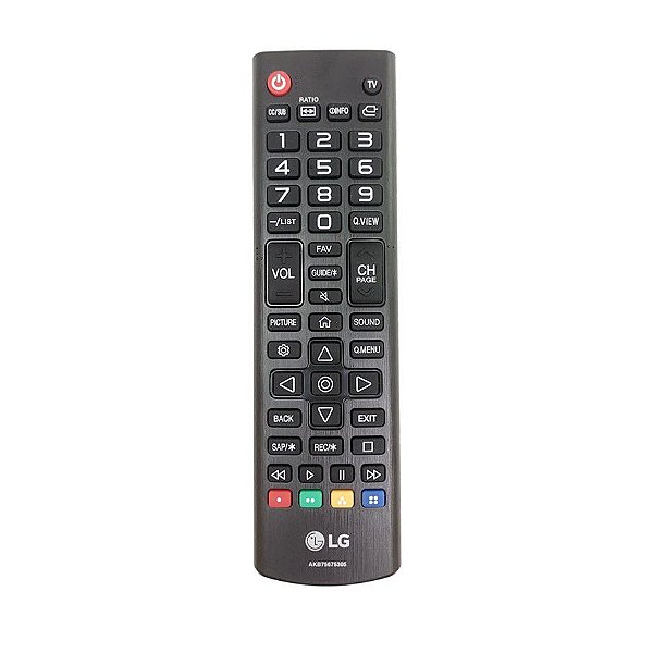 Controle remoto Monitor TV LG 28LB600B - AKB75675305