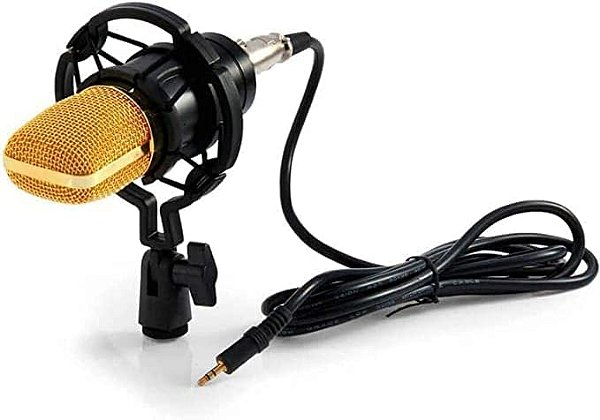 Microfone Condensado Podcast Estúdio Profissional Mxt Mx-700