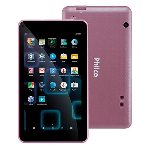 Tablet PH70 Com Android 5.1 Philco - Rosa