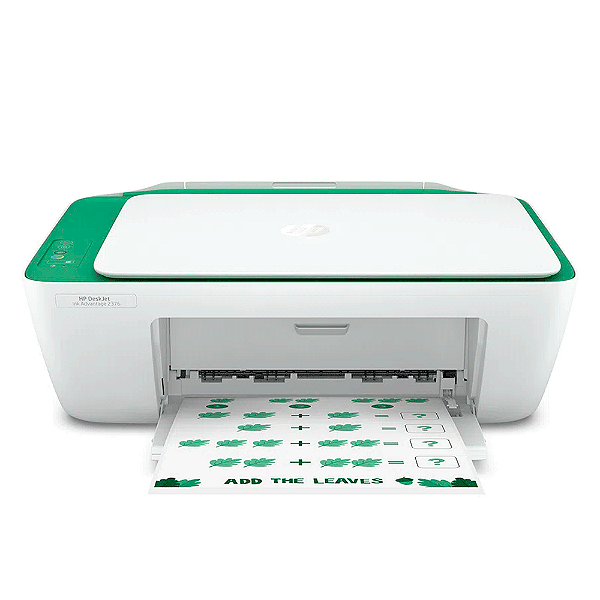 Impressora Multifuncional HP Deskjet Ink Advantage 2376, Conexão USB Verde
