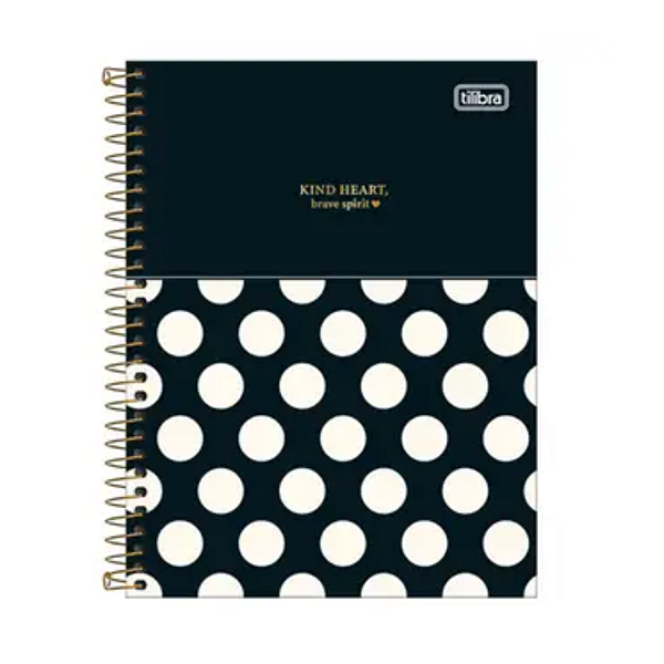 Caderno Tilibra Capa Dura Colegial Espiral 10 Matérias West Village 160 Folhas
