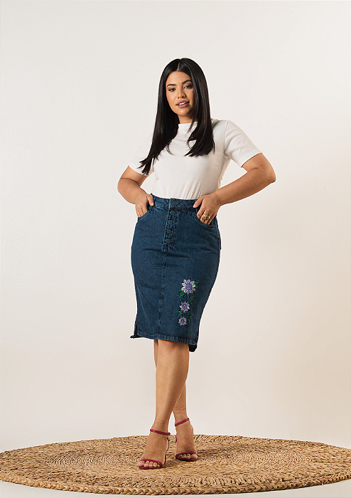 Saia jeans Suzana REF 264