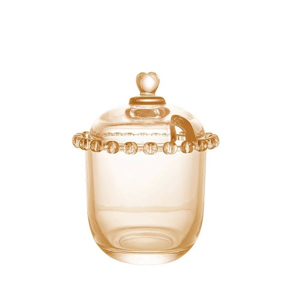 Açucareiro de Cristal com Colher Coração Lyor