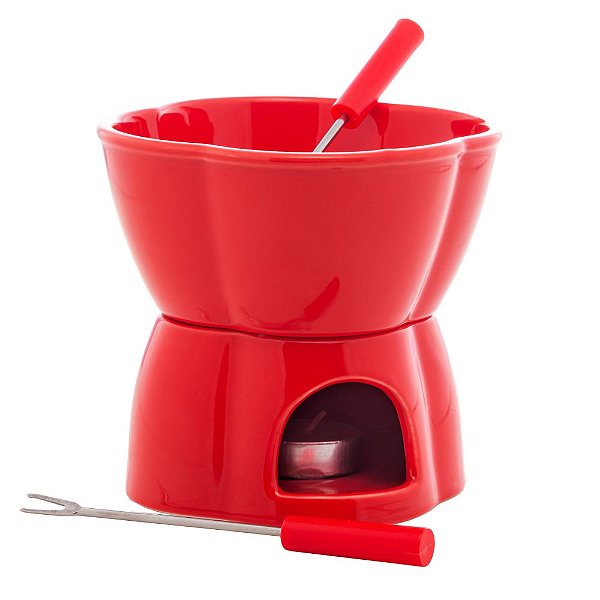 Aparelho de Fondue 4 Peças Porcelana 400ml Lyor
