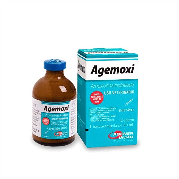 Agemoxi Injetável 50ml (Amoxicilina)