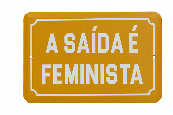 Placa Feminista Decorativa