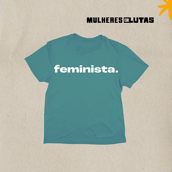 Camiseta babylook feminista - Verde