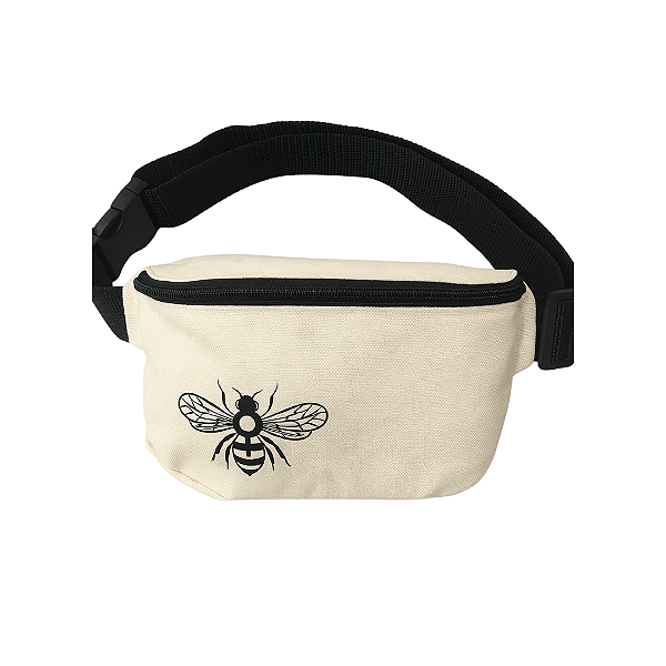 Pochete Abelha Feminista - Off white