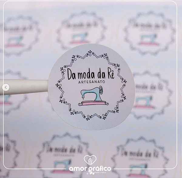 Etiqueta Adesiva Personalizada 5cm - 500 unidades