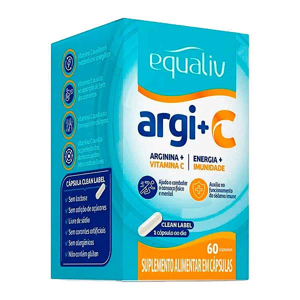 EQUALIV ARGININA+VIT C X60 CAP