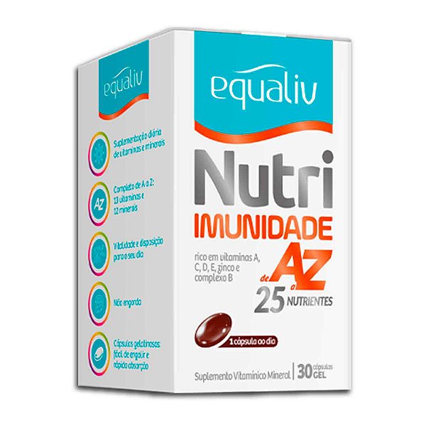 Nutri Imunidade A a Z - Suplemento Vitamínico – 30 Cápsulas
