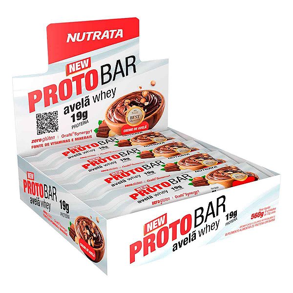 PROTOBAR AVELA WHEY DISPLAY C/ 8 BARRAS 70GR