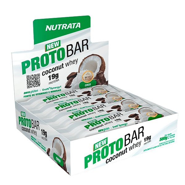 PROTOBAR COCONUT WHEY DISPLAY C/ 8 BARRAS 70GR