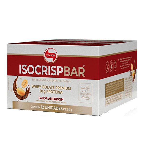 ISOCRISP BAR 12x55G AMENDOIM