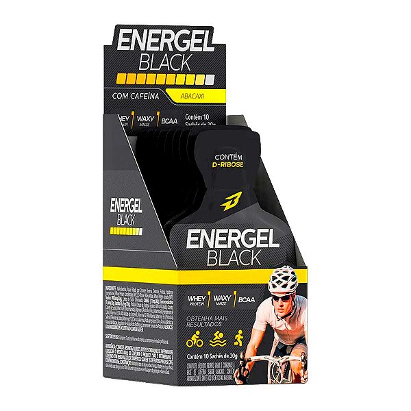 Energel black com cafeína | Abacaxi - 10 Saches