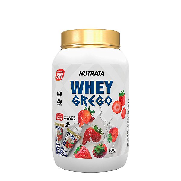 WHEY GREGO MORANGO COM CHANTILLY 900GR - NUTRATA