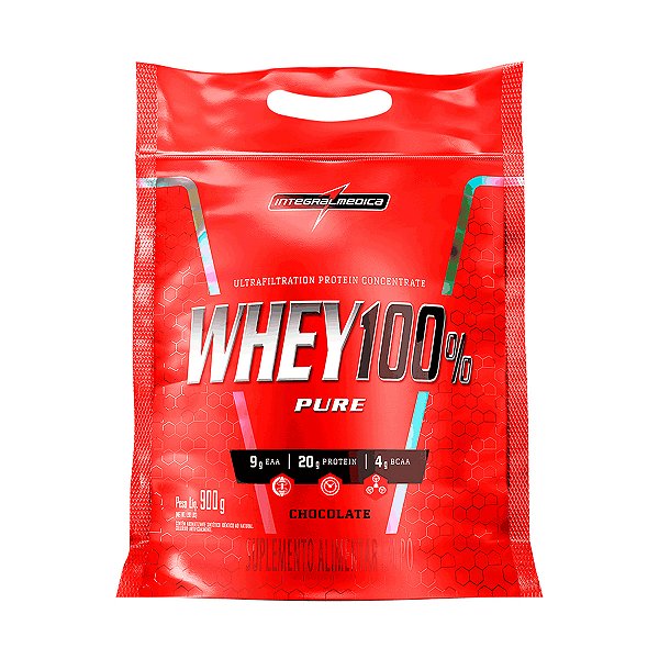 Whey 100% Pure Chocolate – 900g – Integral Medica