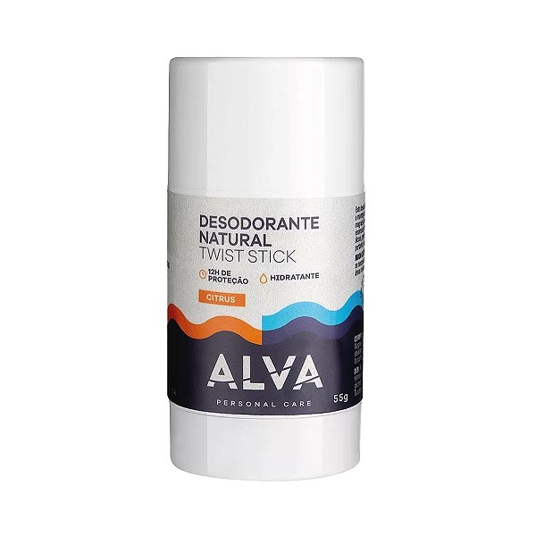 Desodorante Natural Twist Stick – Citrus – 55g – Alva