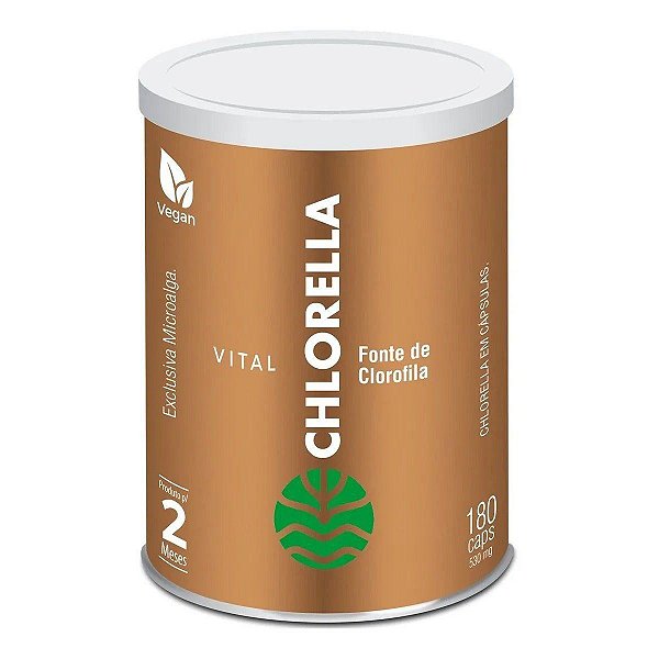 Chlorella 180 Capsulas - Vital Âtman