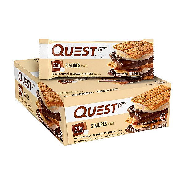 QUEST PROTEIN BAR SMORES 12 BARS/60G - QUEST NUTRITION
