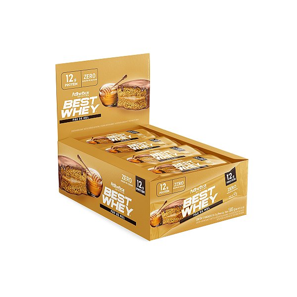 Best Whey Bar Pão de Mel - 12 Unidades