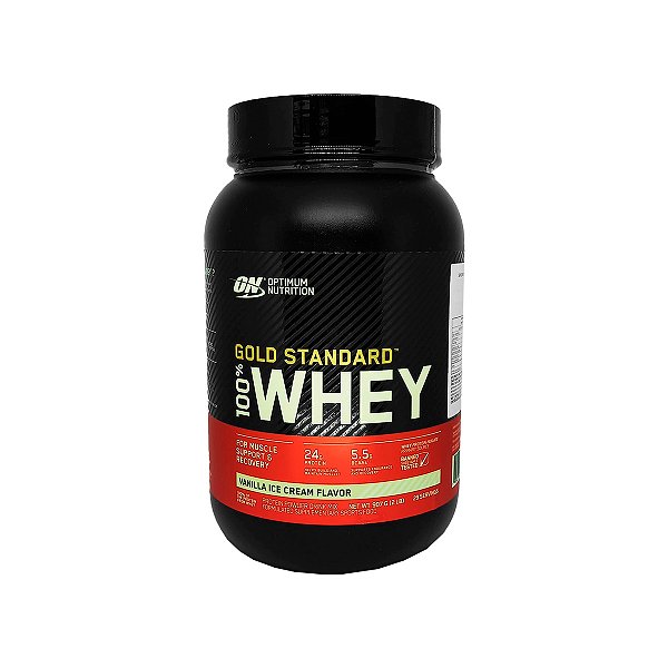 Gold Standard 100% Whey Vanilla Ice Cream - 907g - Optimum Nutrition